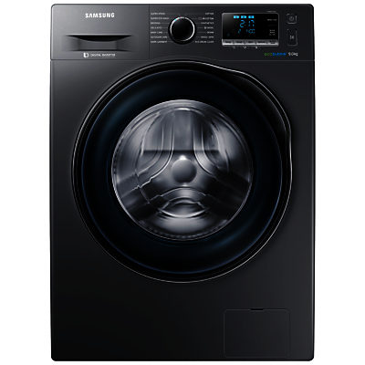 Samsung WW90J6410CX ecobubble Freestanding Washing Machine, 9kg Load, A+++ Energy Rating, 1400rpm Spin, Graphite